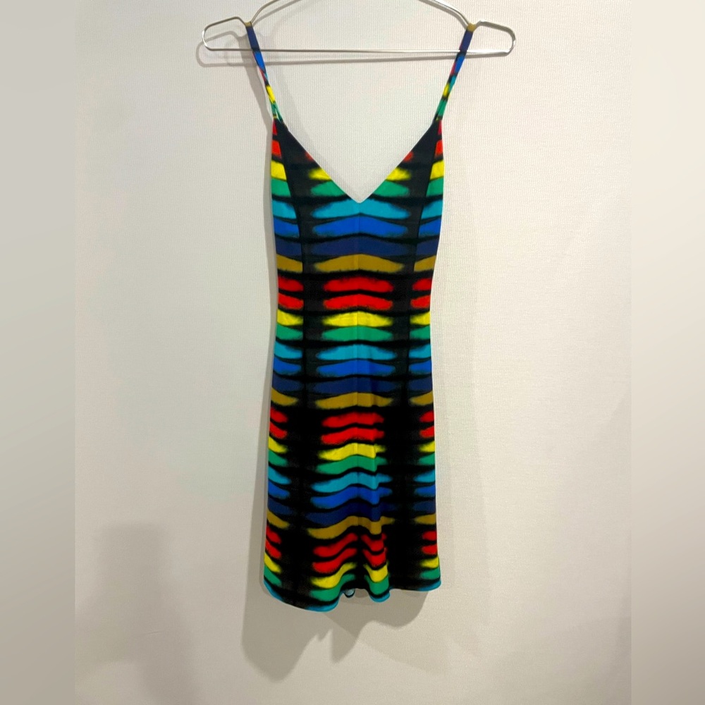 Alice and Olivia rainbow tie dye dress